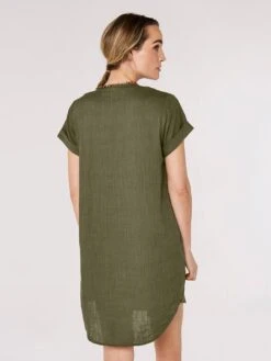 Linen Mix Mini Dress -Out Shino Sales Store 5051839762114 3