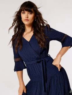 Self Check Crochet Midi Dress -Out Shino Sales Store 5051839769779 2