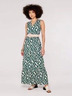 Geometric Tiered Maxi Dress -Out Shino Sales Store 5051839773158 2