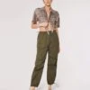 Pleat Tie Cargo Trousers