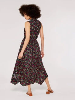 Floral Hanky Hem Midi Dress -Out Shino Sales Store 5051839773806 3