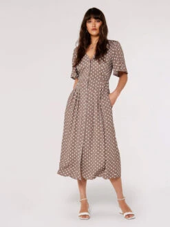 Polkadot Shirt Midi Dress -Out Shino Sales Store 5051839783942 3