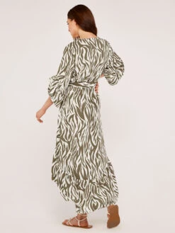Zebra Print Dip Hem Dress -Out Shino Sales Store b 5051839553477