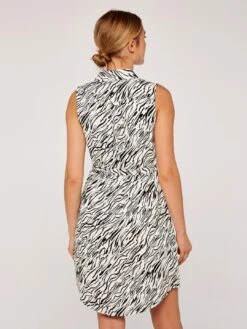 Zebra Sleeveless Shirt Dress -Out Shino Sales Store b 5051839595873
