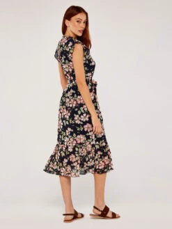 Smock Det Soft Floral Midi Dress -Out Shino Sales Store b 5051839628175