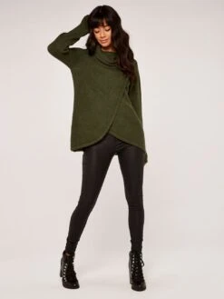 Roll Neck Wrap Jumper -Out Shino Sales Store f 5051839502413